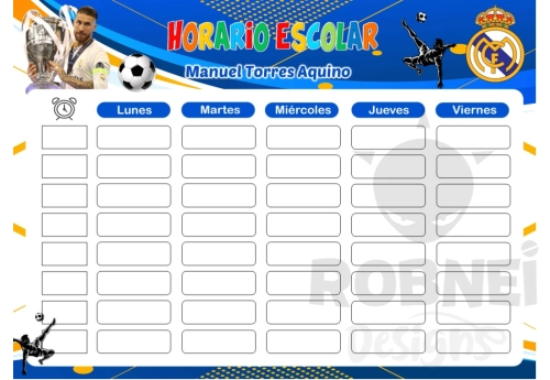 Real Madrid Horario Escolar